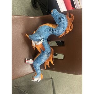 Douglas Blue Gold and Silver Orli the Sea Serpent Plush 18"
